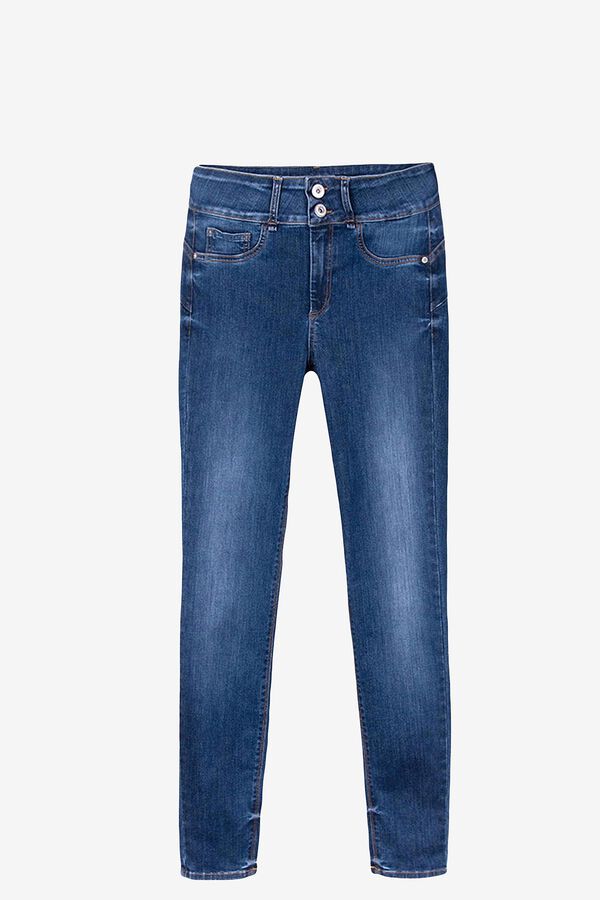 Springfield Jeans One Size Double Comfort cintura alta azul aço
