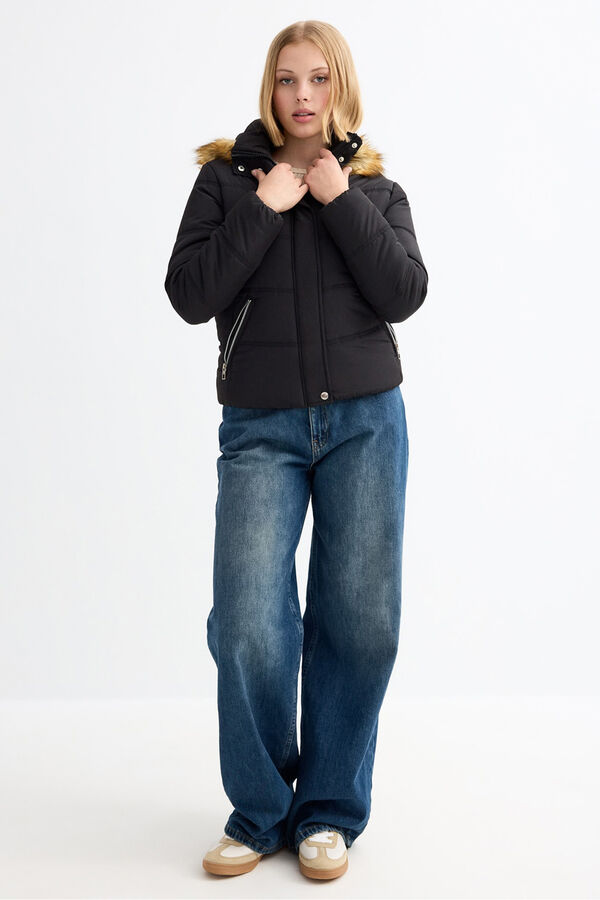 Inside Puffer Jacket black