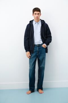 Springfield Dark wash wide leg jeans