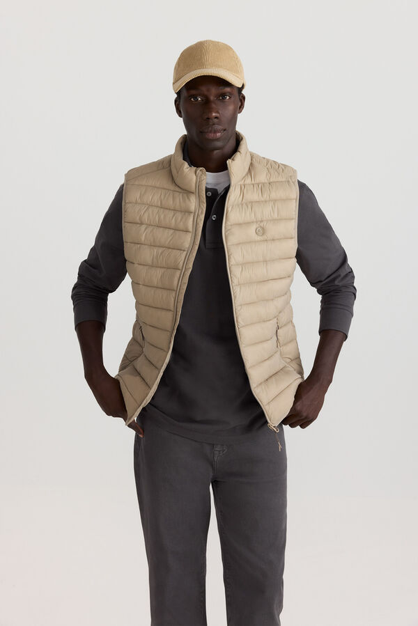Springfield Puffer gilet nude