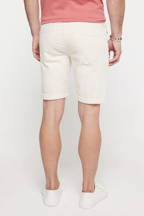 Springfield 5-pocket denim Bermuda shorts nijanse braon