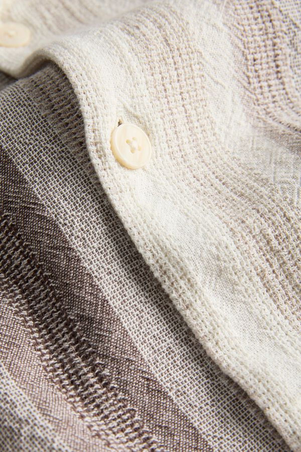 Jack & Jones Camisa resort rayas gris