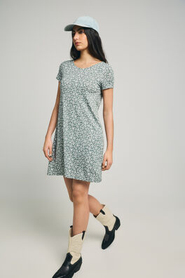 Vestido corto manga corta