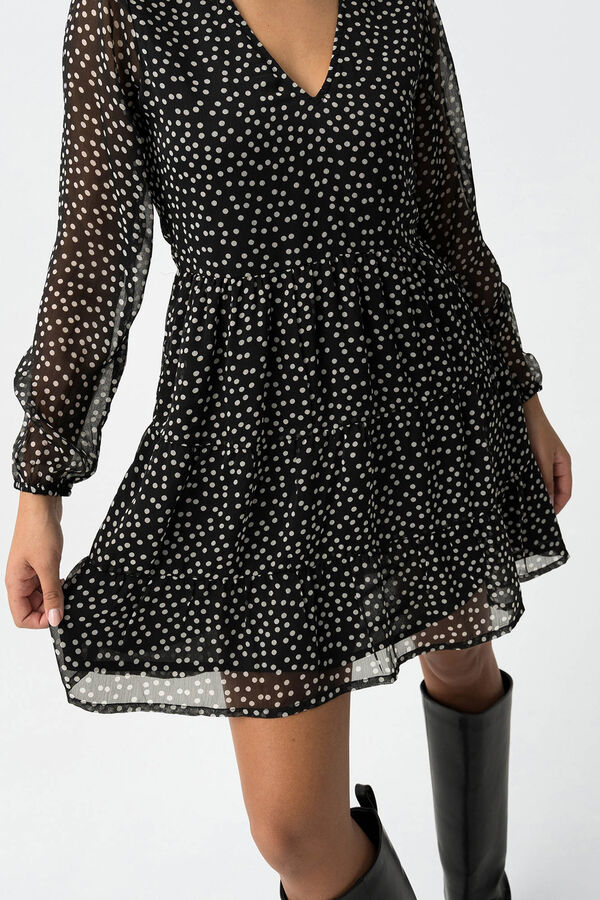 Tiffosi Animal Print Dress black