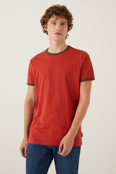 Springfield T-shirt contraste bordeaux