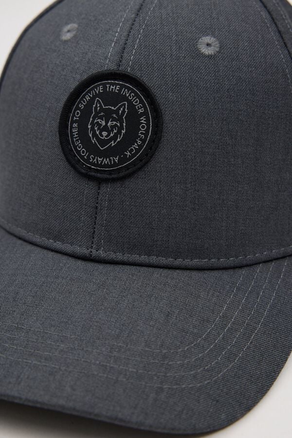 Inside Bon&eacute; de baseball com logo cinzento