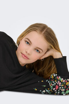Only Girls Sweatshirt gola redonda floral