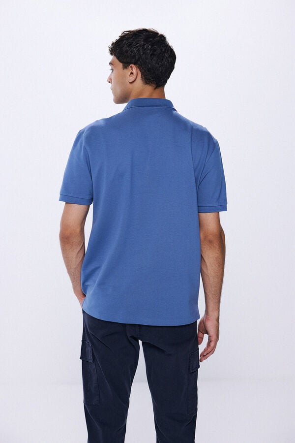 Springfield Regular fit basic piqué polo plava