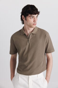 Springfield Zip fastening structure polo shirt