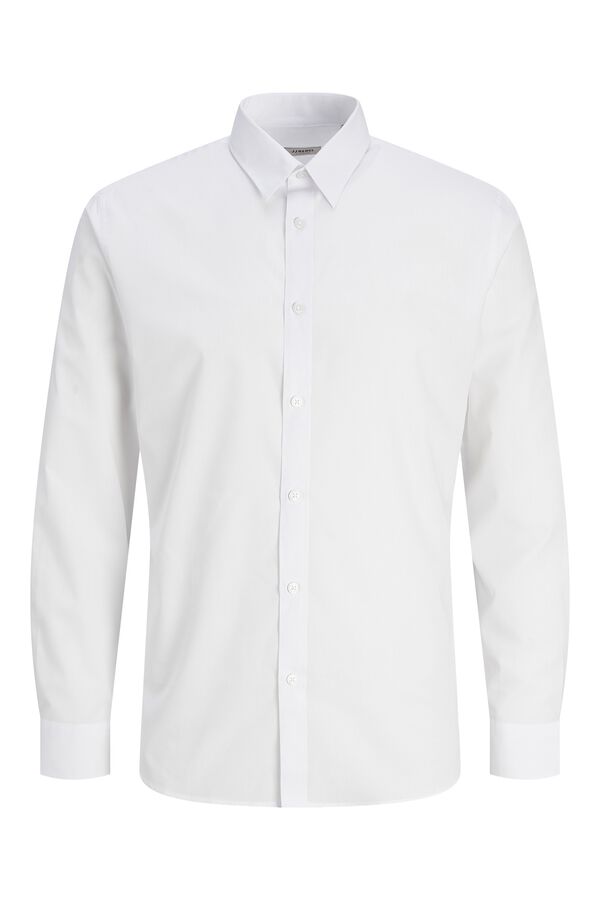 JJ REBEL Serge slim fit shirt white