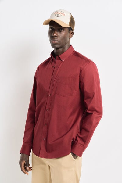 Springfield Stretch fabric dress shirt royal red