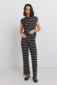 Springfield Striped knit trousers