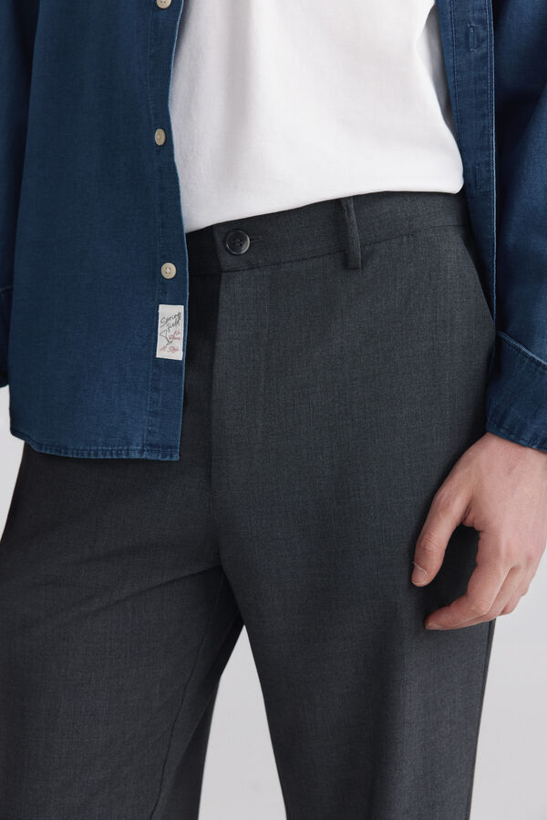Springfield Slim fit comfort trousers grey