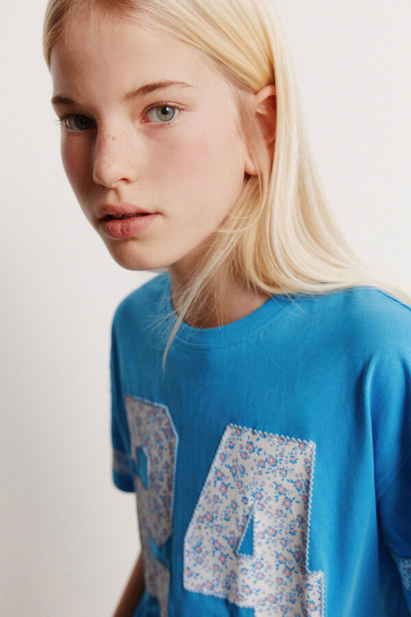 Springfield Kids T-shirt de menina manga curta 24 azul