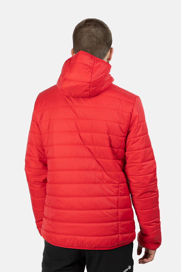 Izas Lightweight Fiber Jacket with Hood burgundy
