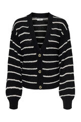 Springfield Striped cardigan black