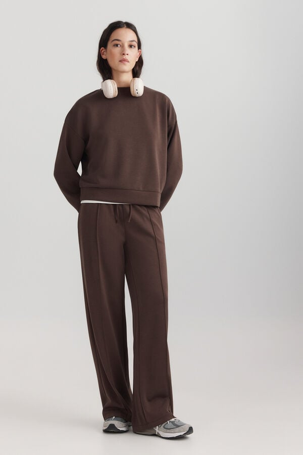 Springfield Sweatshirt soft touch castanho