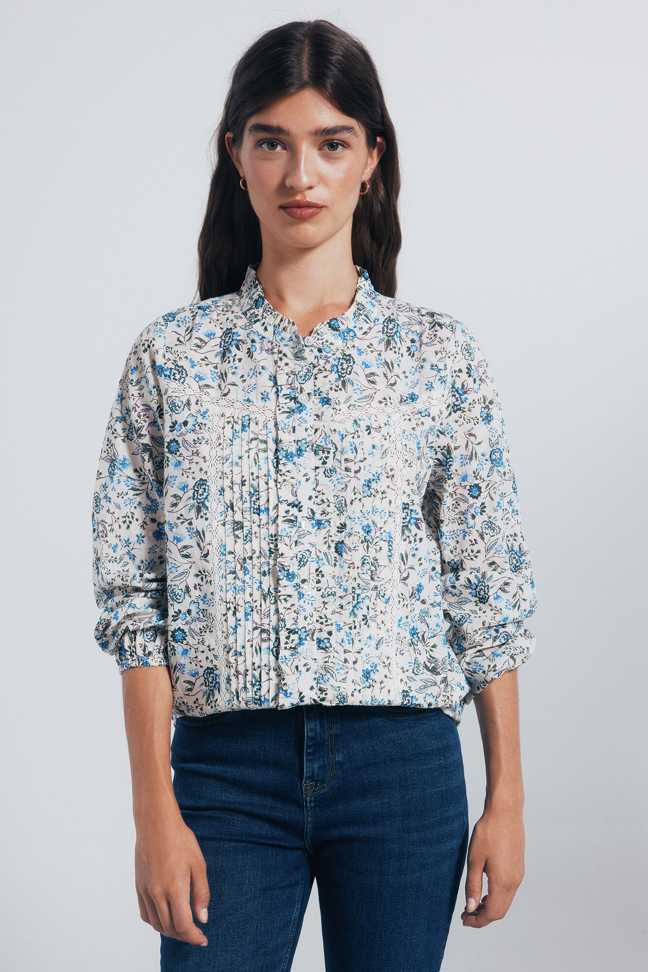 Springfield Plumetis lace blouse