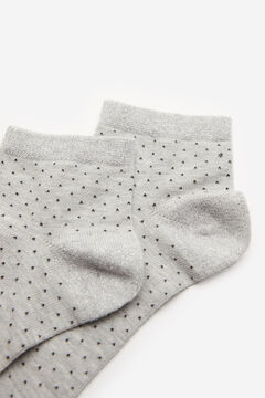 Springfield Mini polka-dot socks gray