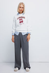 Springfield Trousers with elastic waistband