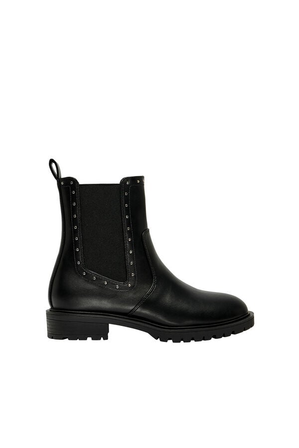 Only Stiefelette Chelsea Boot mit Nieten Schwarz
