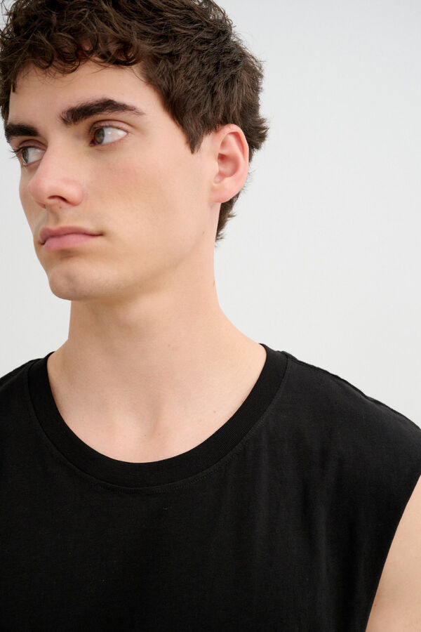 Inside Plain vest top black