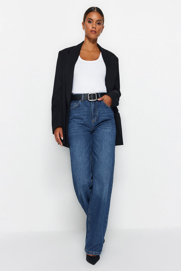 Trendyol Jeans regular de mujer azul