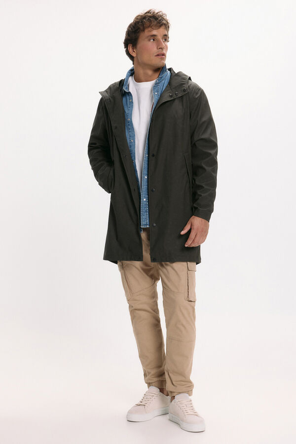 Only & Sons Chubasquero con capucha gris