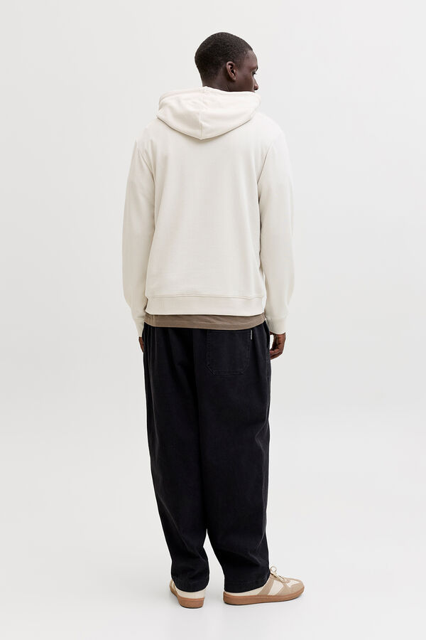 Jack & Jones Weiches Fleece-Kapuzen-Sweatshirt Grau