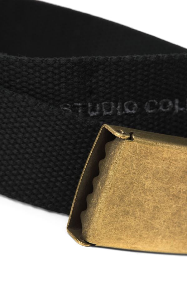 Jack & Jones Cintur&oacute;n cinta ajustable negro