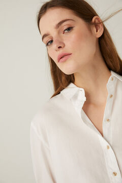 Springfield Chemisier popeline oversize blanc