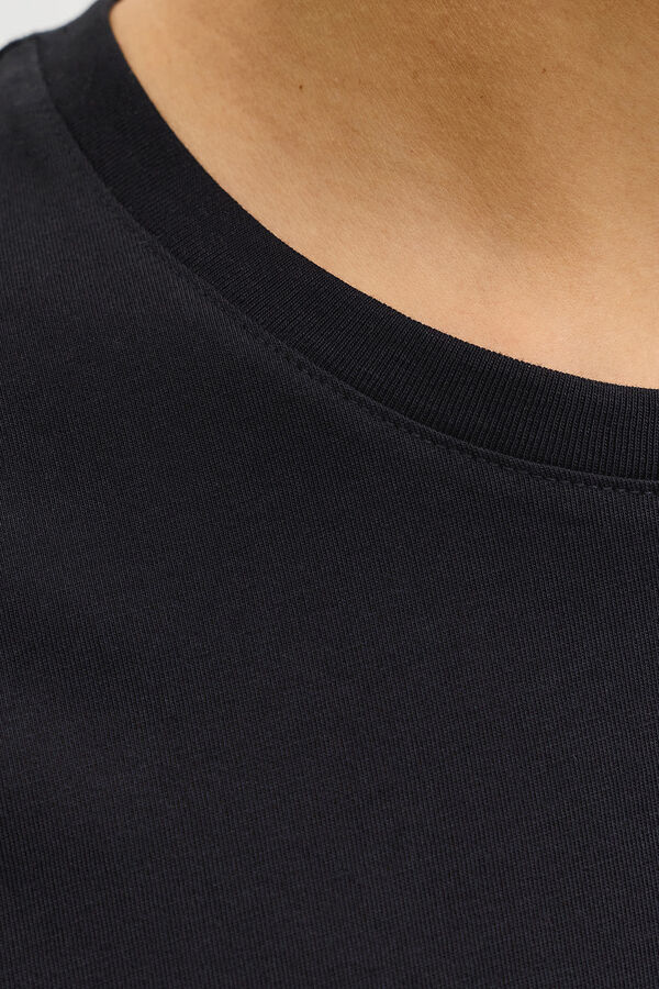 Jack & Jones Gro&szlig;es Logo-T-Shirt Schwarz