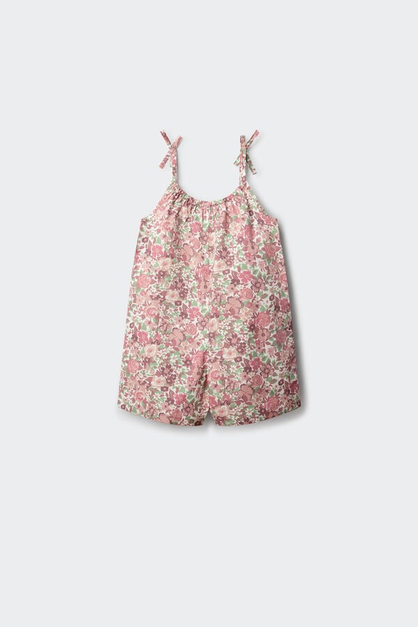 Springfield Kids Girls' floral dungarees pink