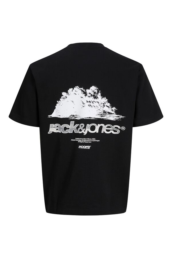 Jack & Jones Regular Fit T-Shirt mit Logo Schwarz