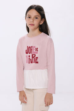 Springfield "Joie de Vibre" girl's t-shirt pink