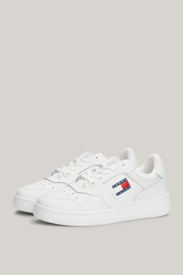 Tommy Jeans Tommy Jeans women's basketball platform with flag  white