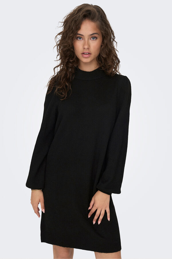 JDY Strick- kurzes Kleid Schwarz