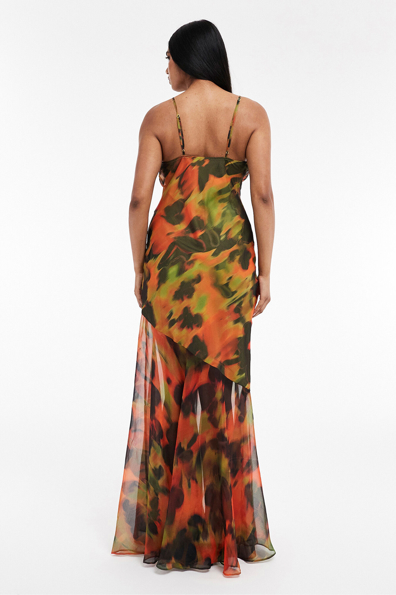 Topshop Vestido comprido estampado