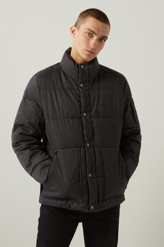 Springfield Quilted textured jacket light gray