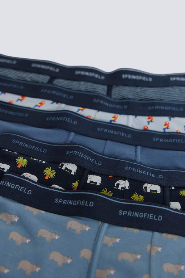 Springfield 5-pack tropic boxers green