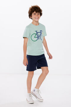Springfield Biciklimintás póló fiúknak zöld