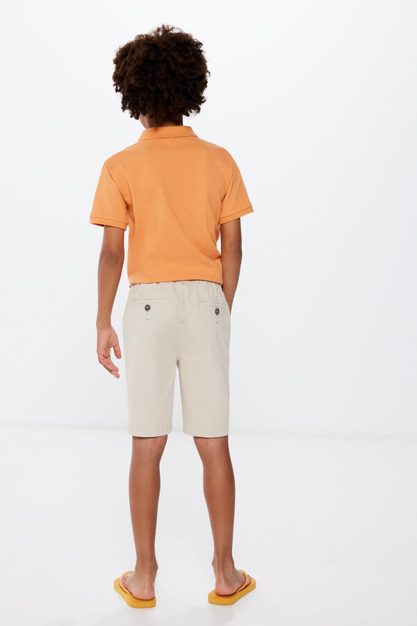 Springfield Boys' cotton Bermuda shorts natural