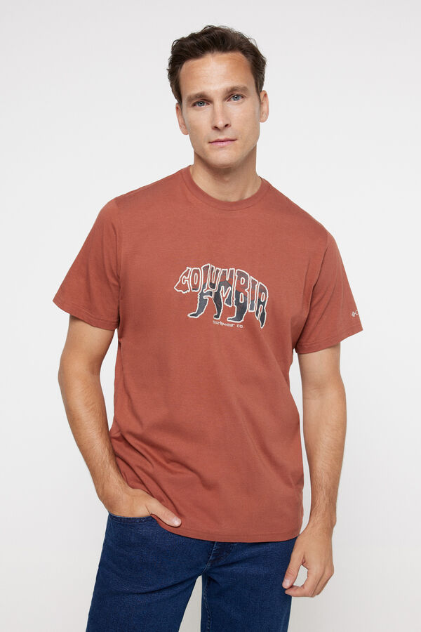 Springfield Short-sleeved Columbia Rockaway River™ T-shirt Outdoor for men bordo