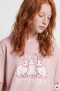 Springfield Kids Camiseta manga corta conejos ni&ntilde;a
