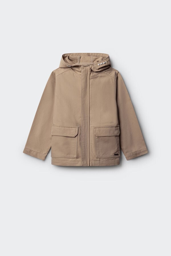 Springfield Kids Parka lavada de menino" cru