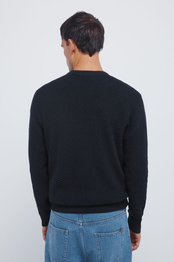 Springfield Christmas structure jumper blue