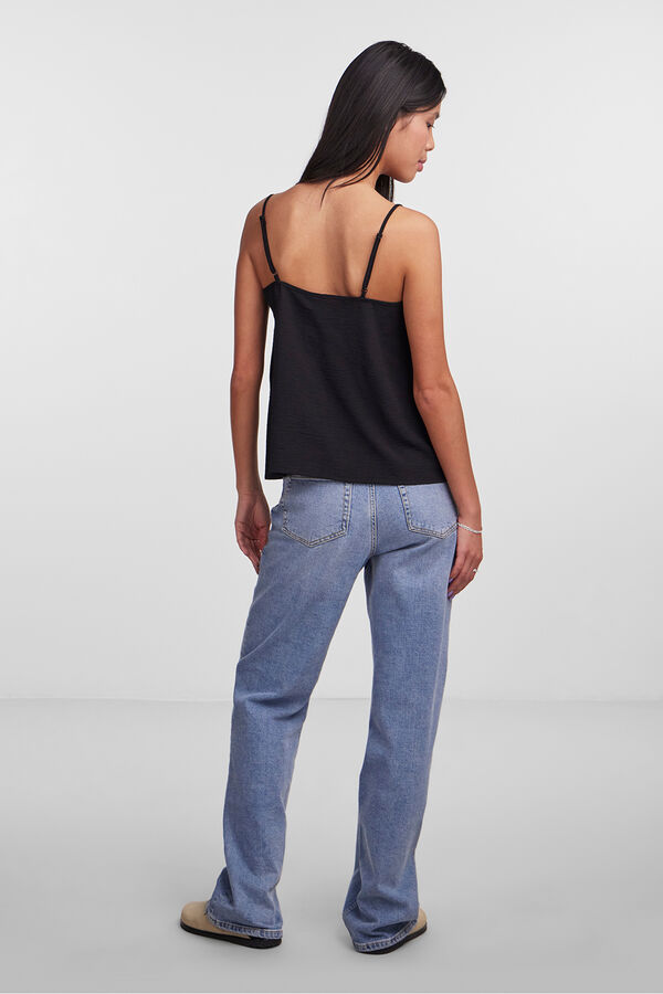 Pieces Top de renda preto