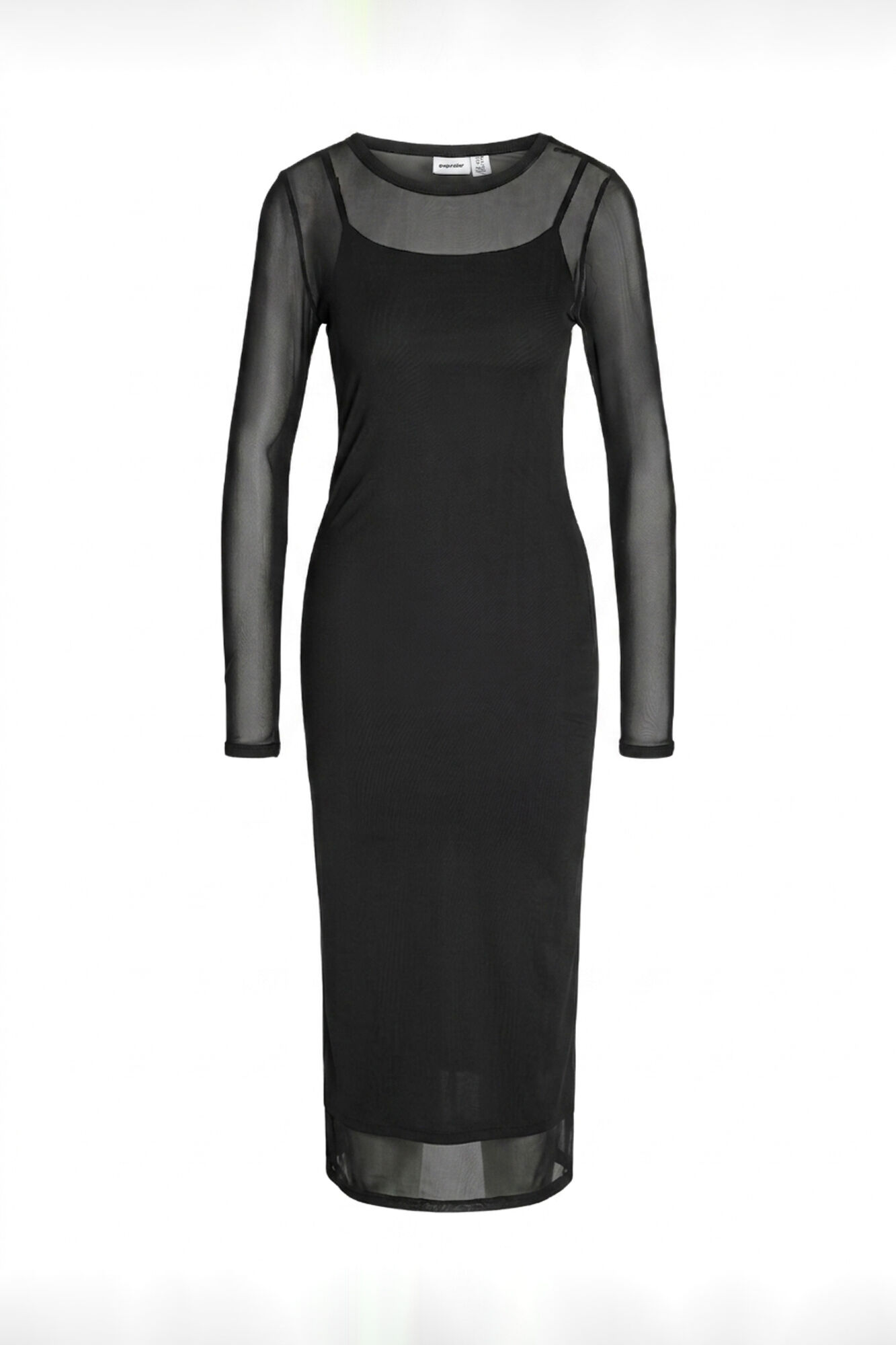 Noisy May Vestido midi de manga comprida