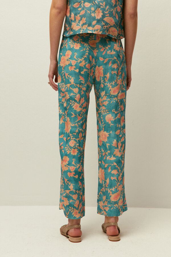 Systemaction Pantal&oacute;n estampado floral estampado