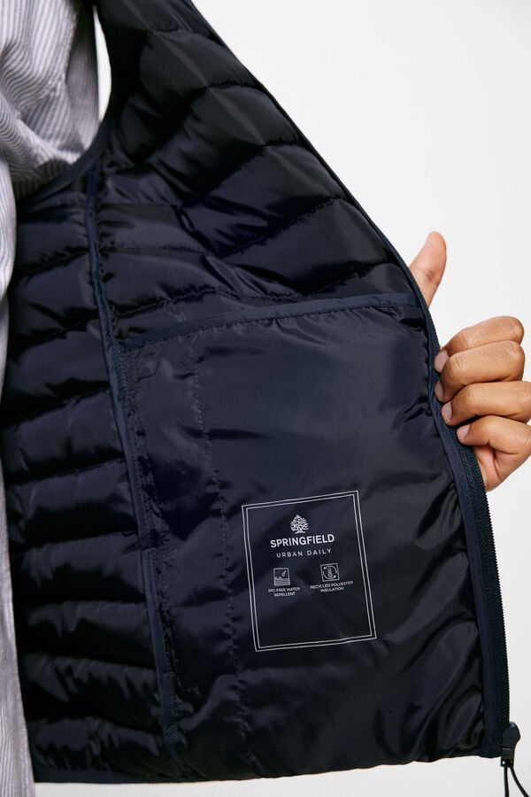 Springfield Quilted gilet blue
